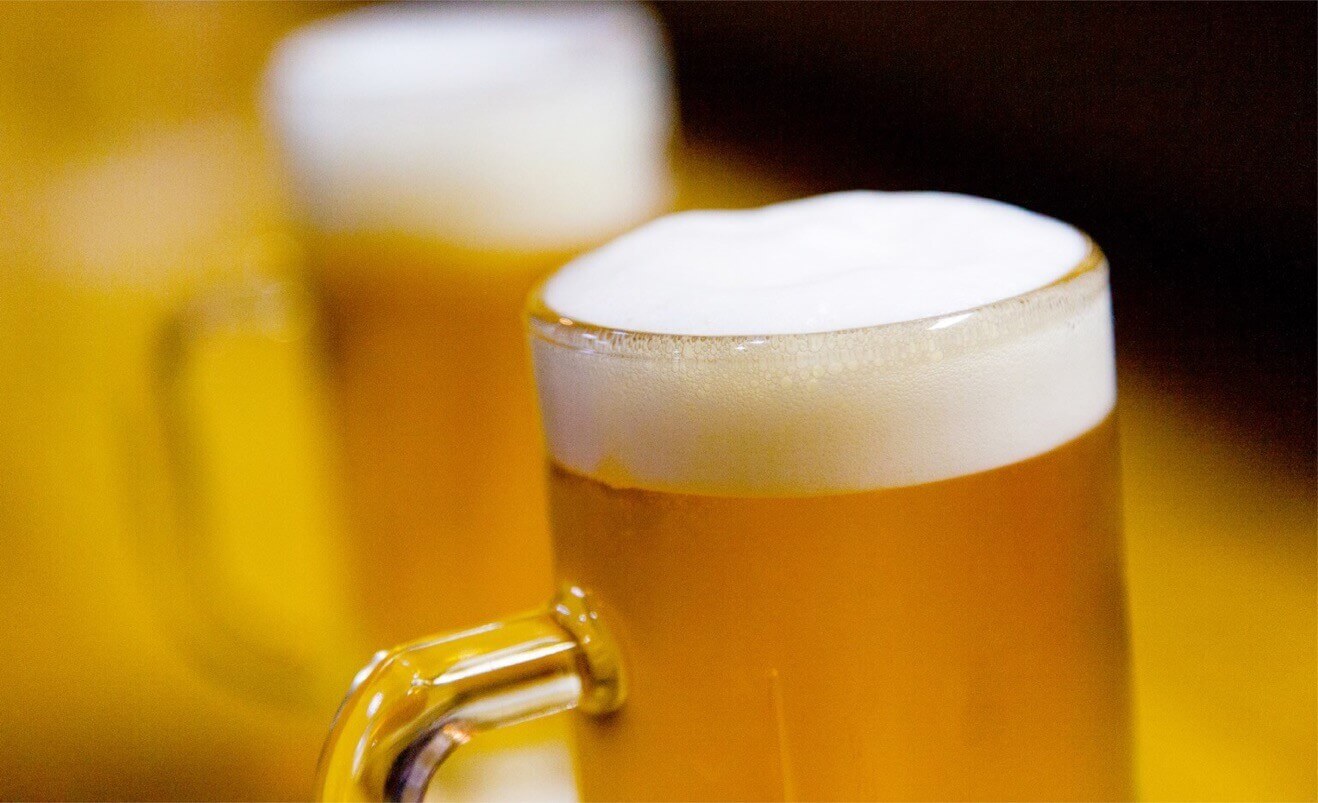 ビールサーバで注がれるオリジナルビール